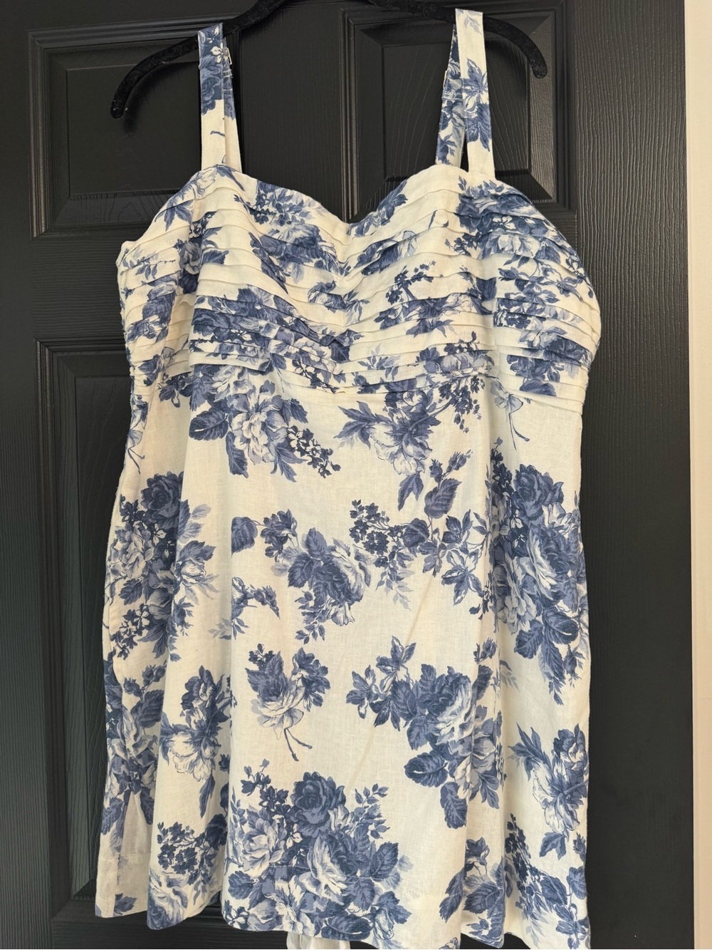 Blue & White Floral Sundress Skort